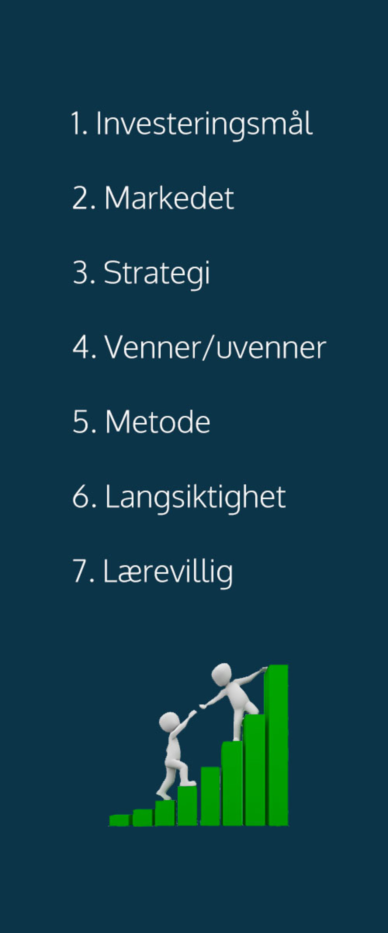 Infografikk hvordan bli en god investor